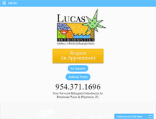 Tablet Screenshot of lucasorthodontics.com